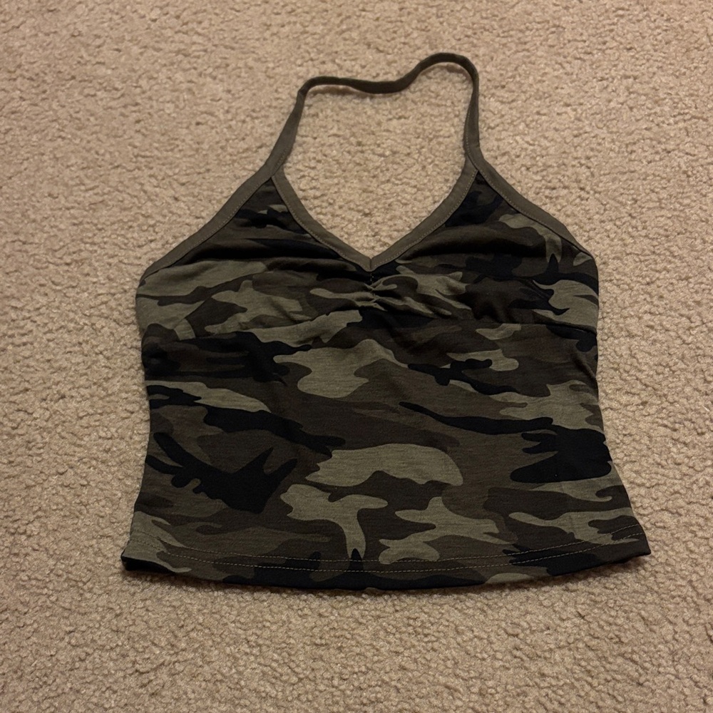 SHEIN Camouflage Halter Camisole
